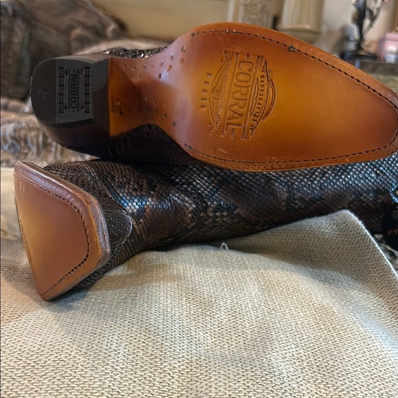 Corral Python Leather Boots - Picture 4 of 8
